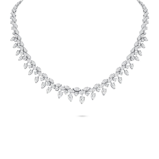 Mix Cut Diamond Statement Necklace