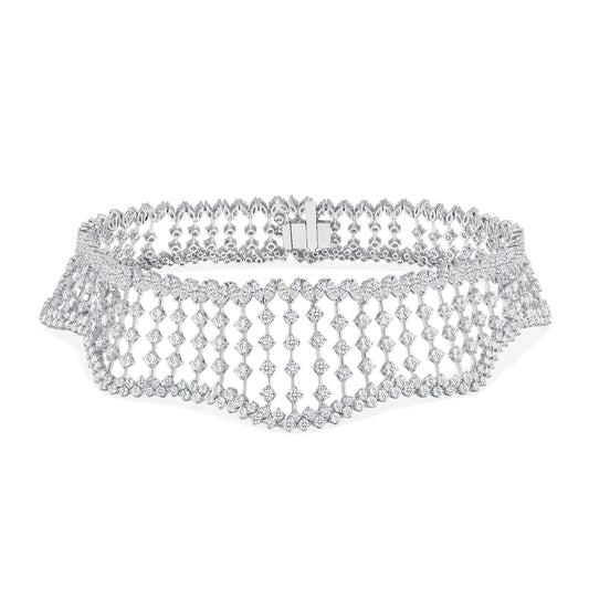 The Wavy Diamond Choker