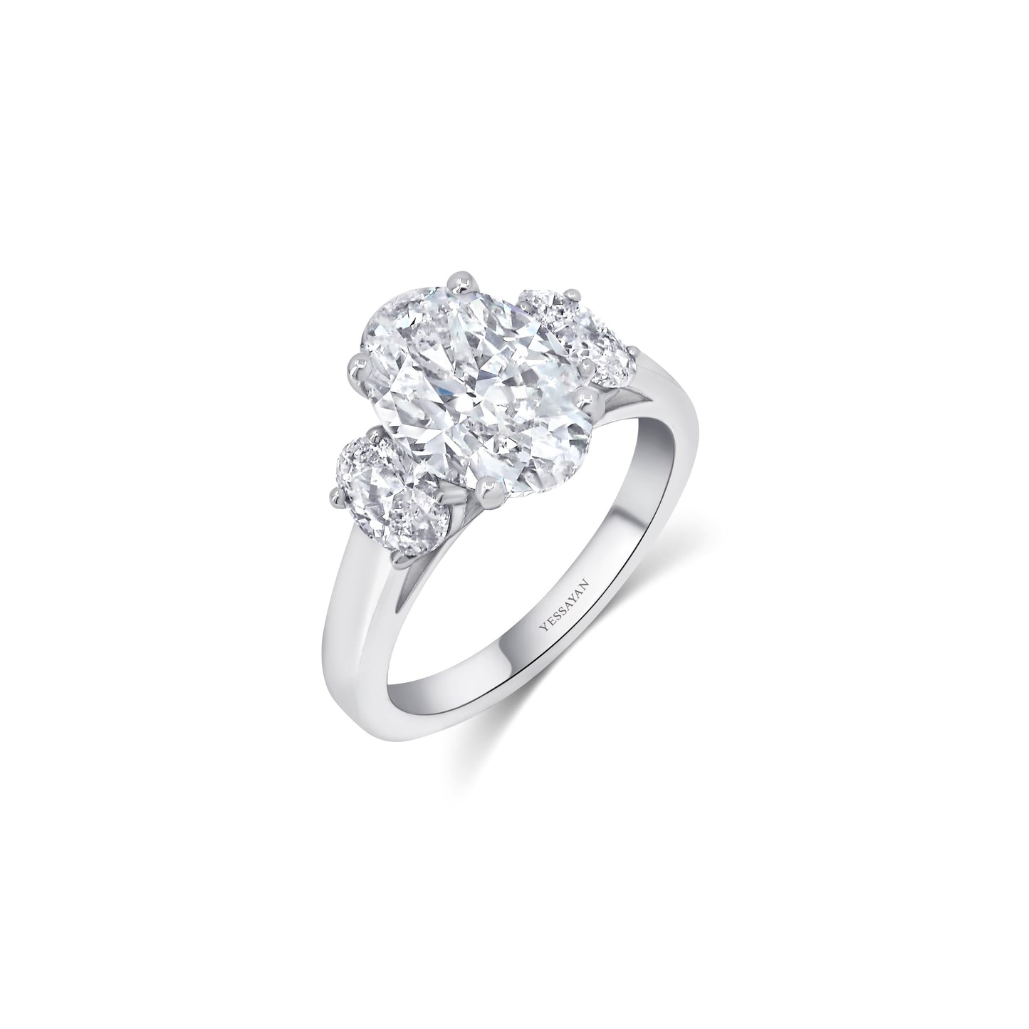 Almasaty 5.01 Carats Certified Oval Cut Solitaire Diamond Ring
