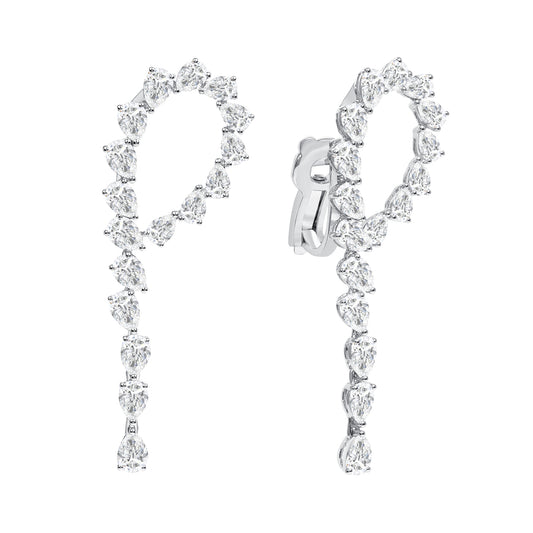 Pear Spin Drop Earrings