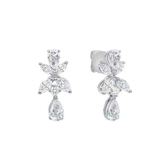 Classic Diamond Drop Earrings