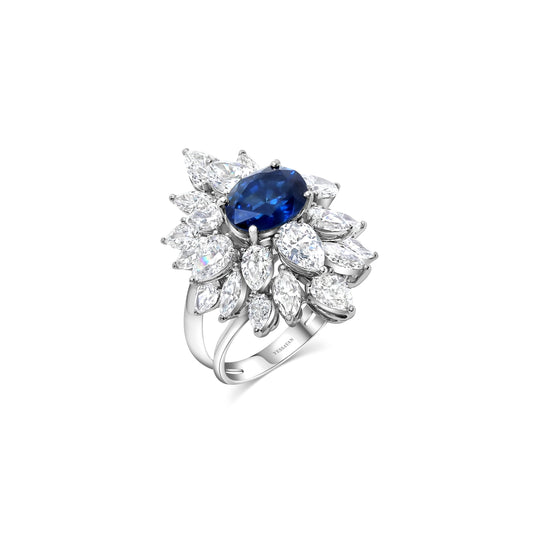 The Sapphire & Diamond Statement Ring