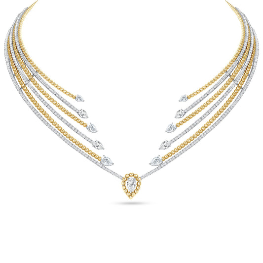 Diamond Collar Two-Tone Necklace