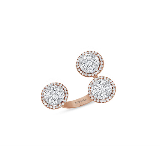 Trio Diamond Cocktail Ring