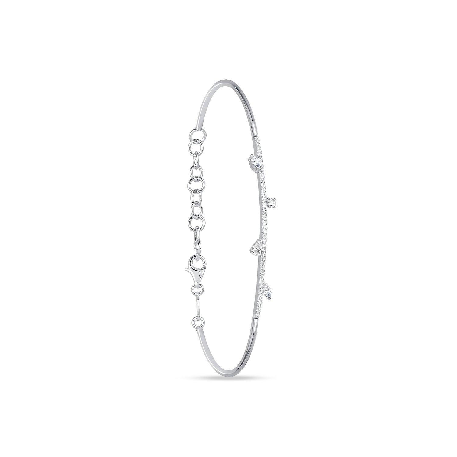 Linear Diamond Cuff Bracelet | jewelry online store | shop bracelets