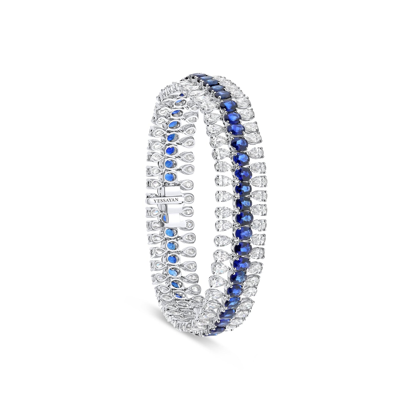 Sapphire & Diamond Link Bracelet