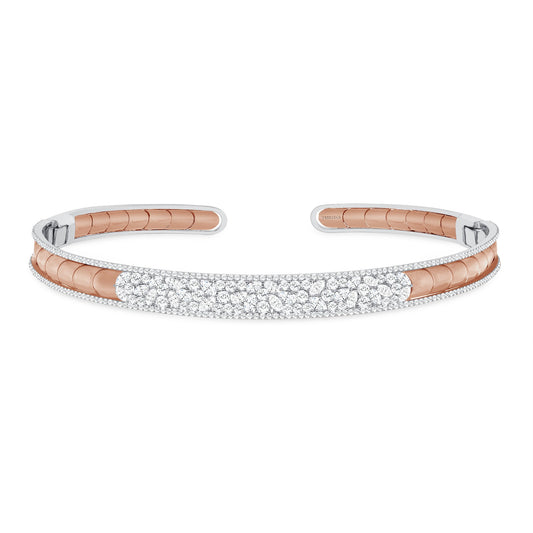Two-Tone Linear Diamond Choker
