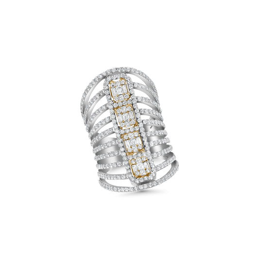 Diamond Long Finger Ring