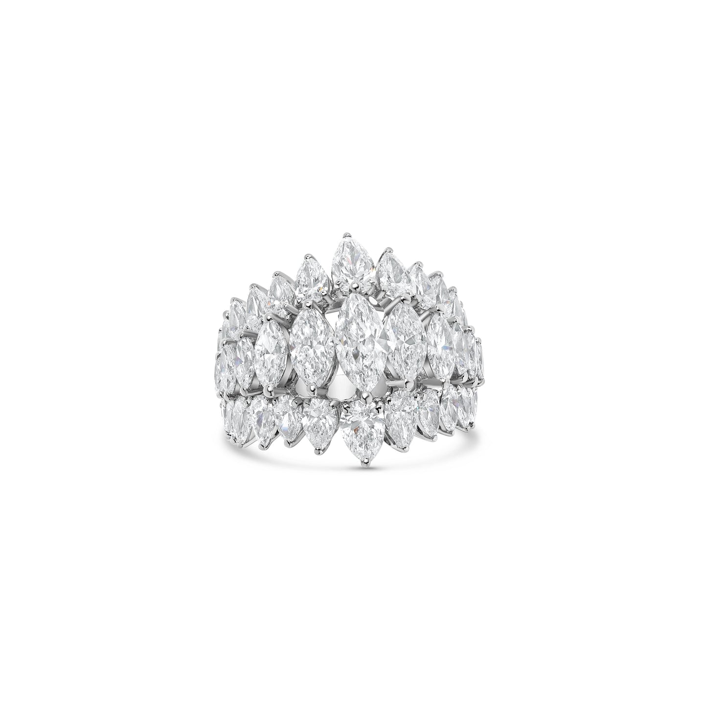 Marquise & Pears Diamond Ring