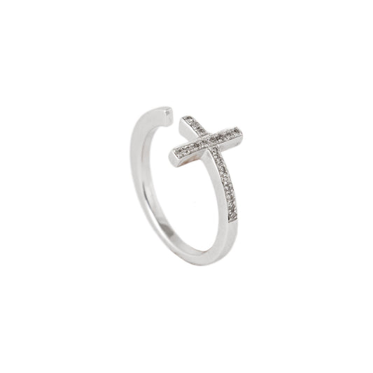 Cross Diamond Ring