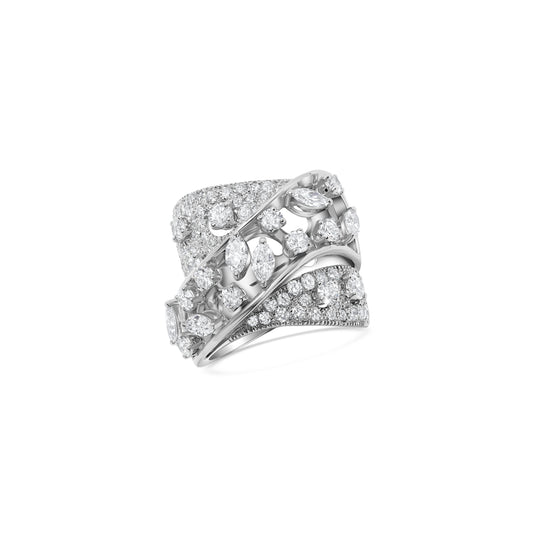 Diamond Entwine Cocktail Ring