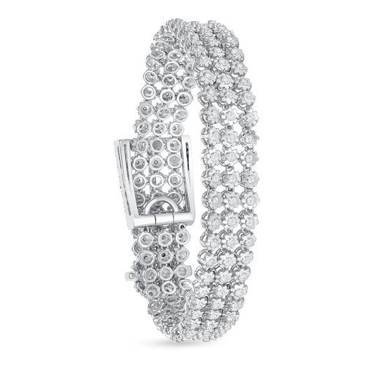 Buckle Belt Diamond Stretch Bracelet