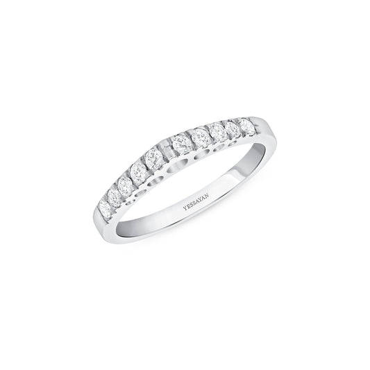 Thin Ring Diamond Edged Band Ring