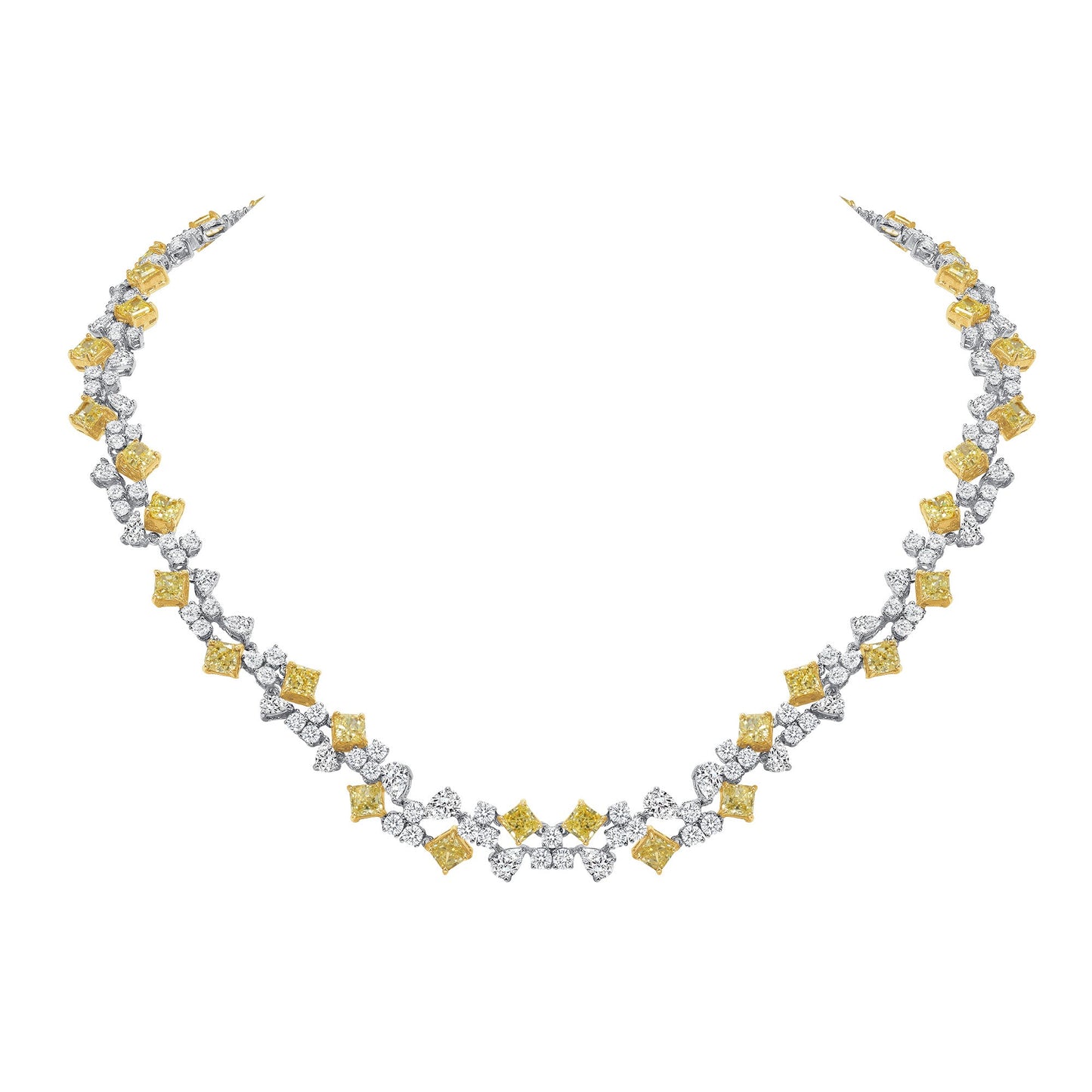 Fancy Sunshine Diamond Necklace