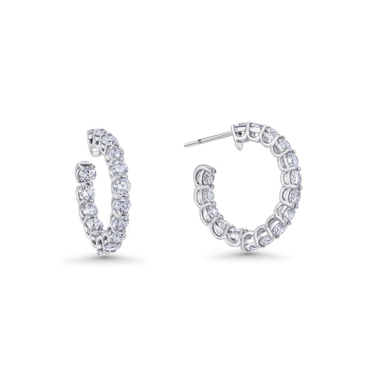 Alamasaty Diamond Hoop Earrings