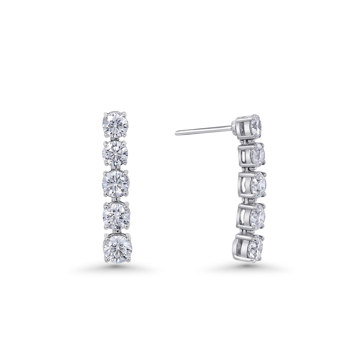 Alamasaty Diamonds Linear Earrings