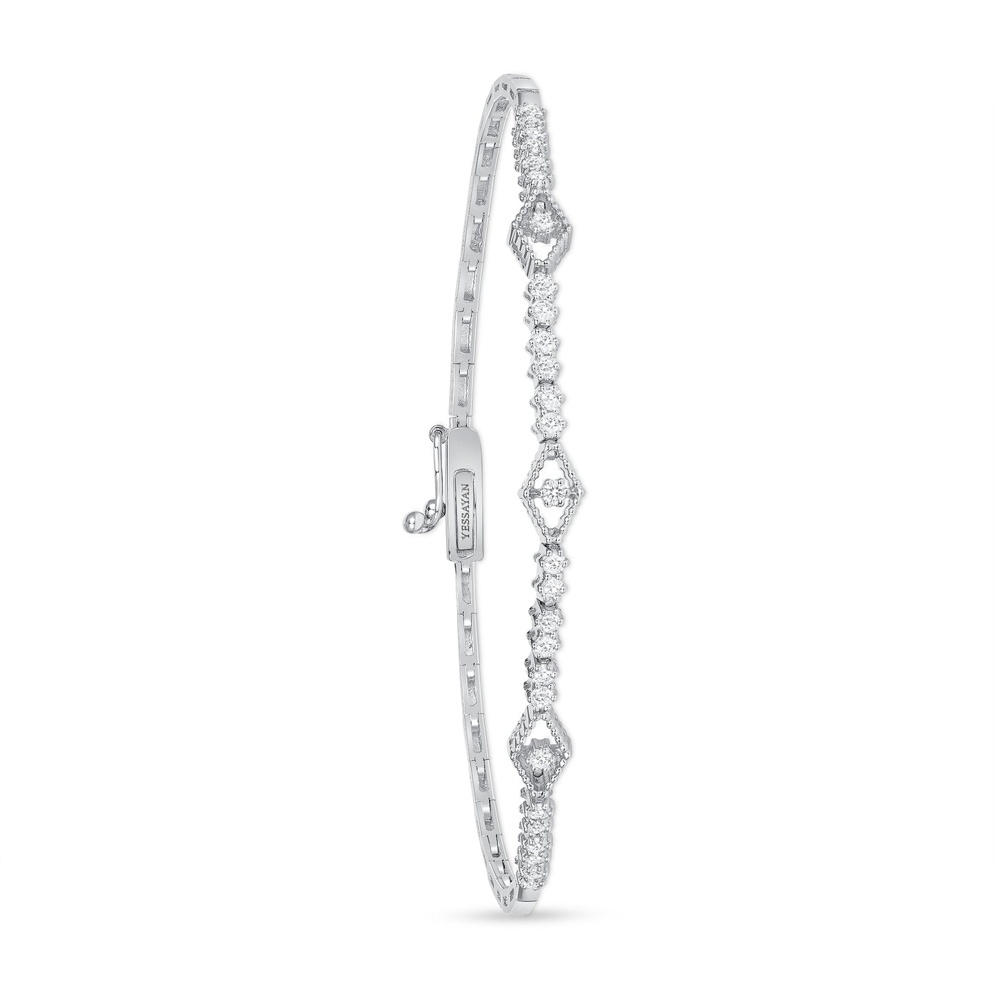 The Patterned Diamond Link Bracelet