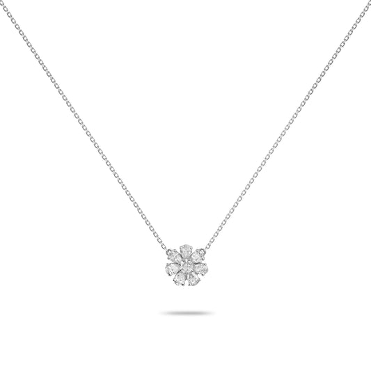 Diamond Floral Necklace