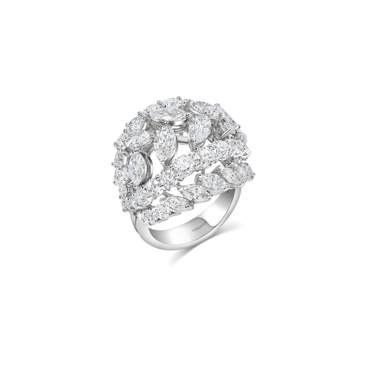 Dispersed Diamond Cocktail Ring