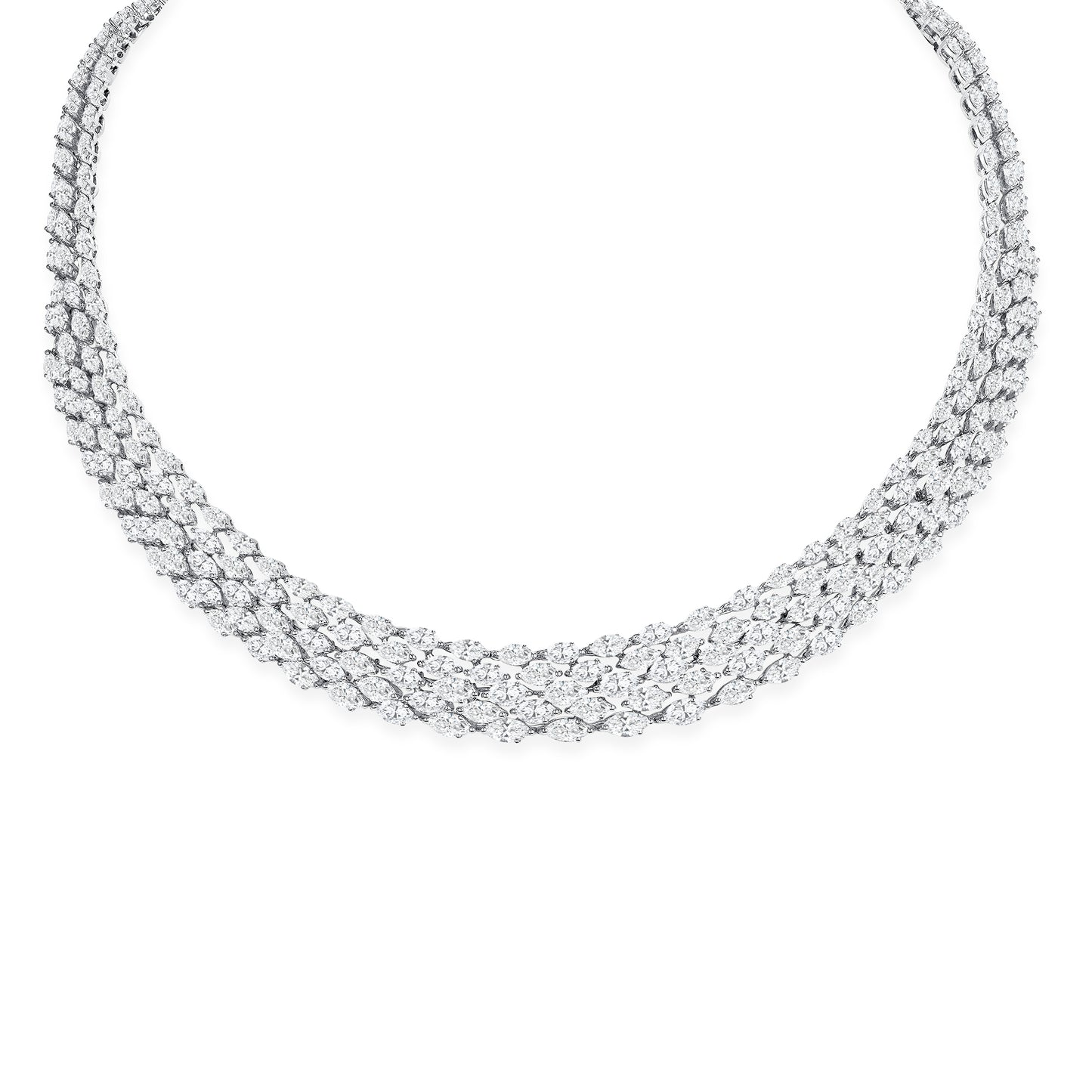 Diamond Collar Statement Necklace