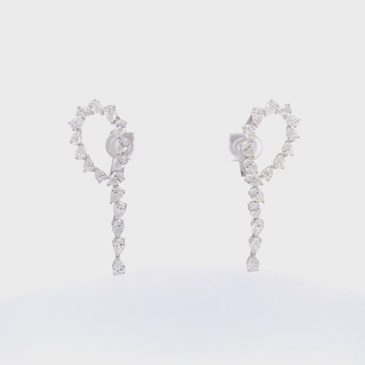 Pear Spin Drop Earrings
