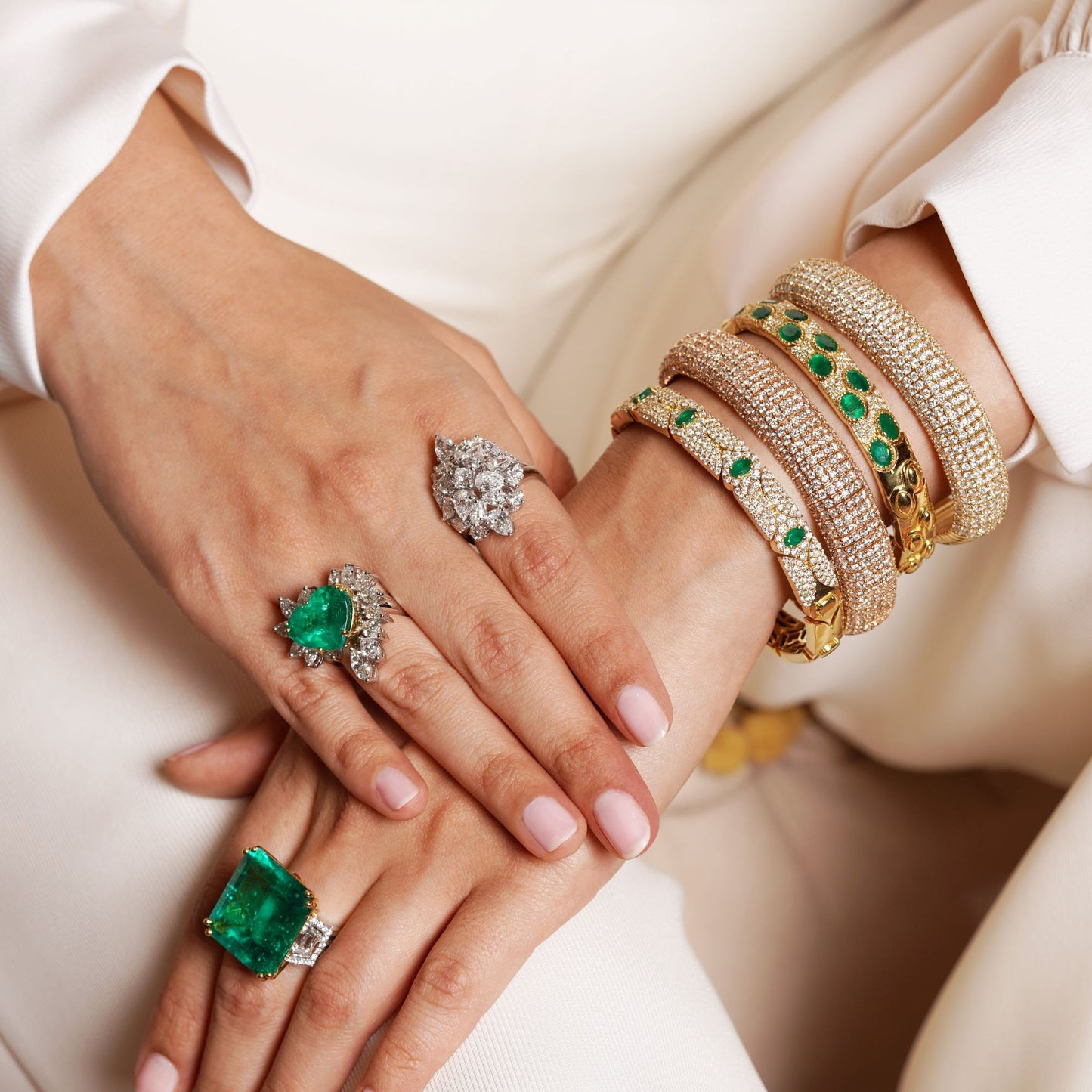 Emerald & Diamond Set
