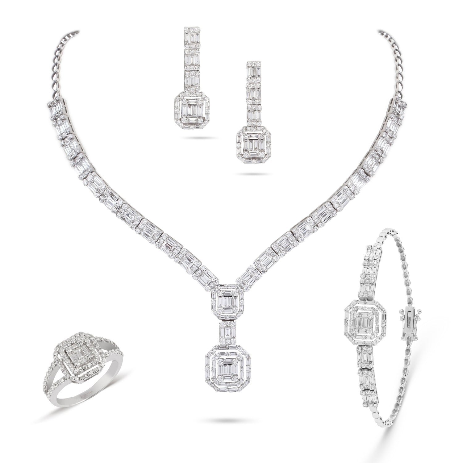Illusion Diamond Link Bracelet | Buy Jewellery Online