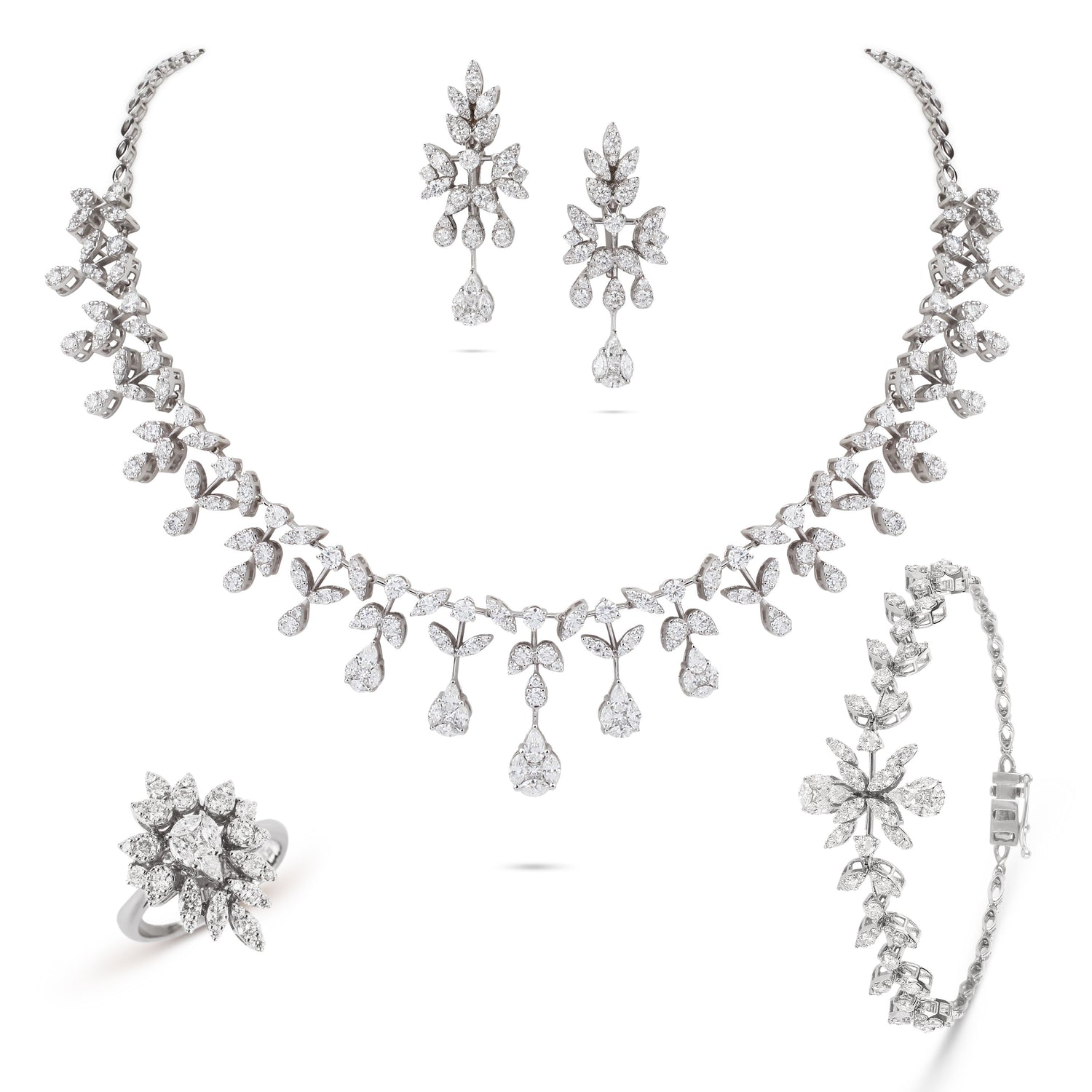 Marquise Drops Diamond Earrings | Earrings Online Shopping