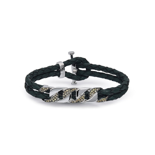 H.Aitch - Cuban Link Yellow Diamond Bracelet | Bridal jewelery set 