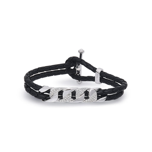 H.Aitch - Cuban Link Diamond Bracelet | Diamond Bracelet