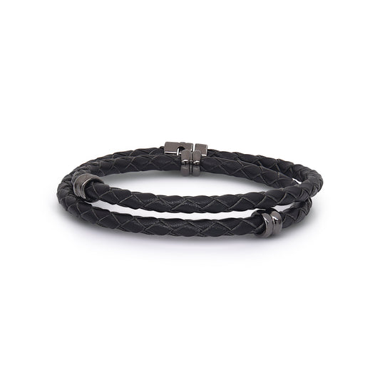 H.Aitch - 18K Black Gold Wrap Bracelet | Online jewelry 