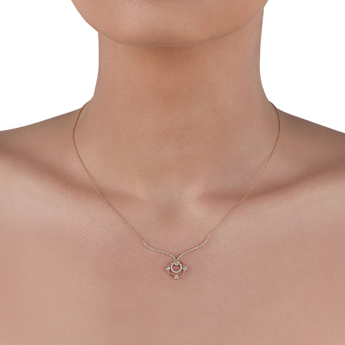 Rose Gold Diamond Necklace | Diamond Necklace | Best Necklace Design