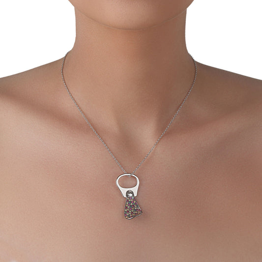 Tutti Frutti Soda Can Tab Necklace | Diamond Necklace | Jewel Online Shopping