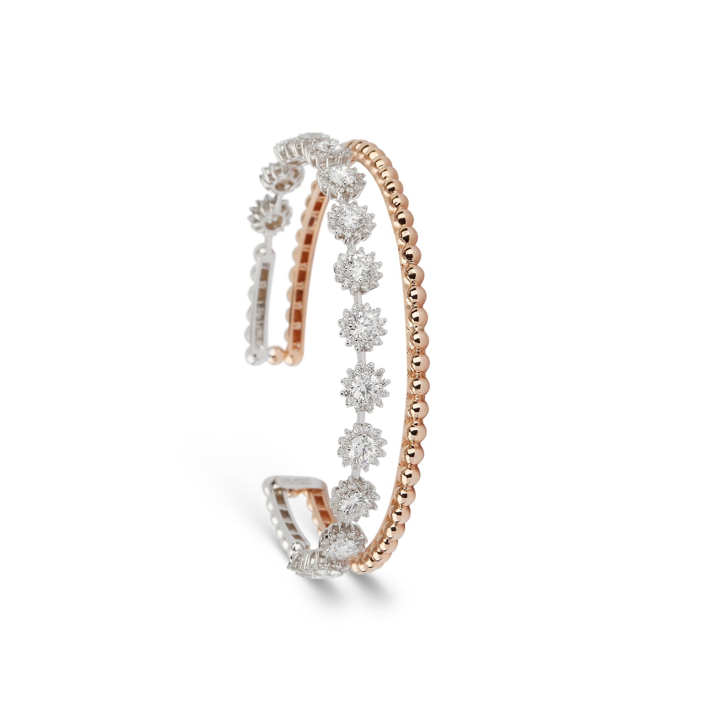 Diamond & Rose Gold Cuff Bracelet | Diamond Bracelet | jewellery store
