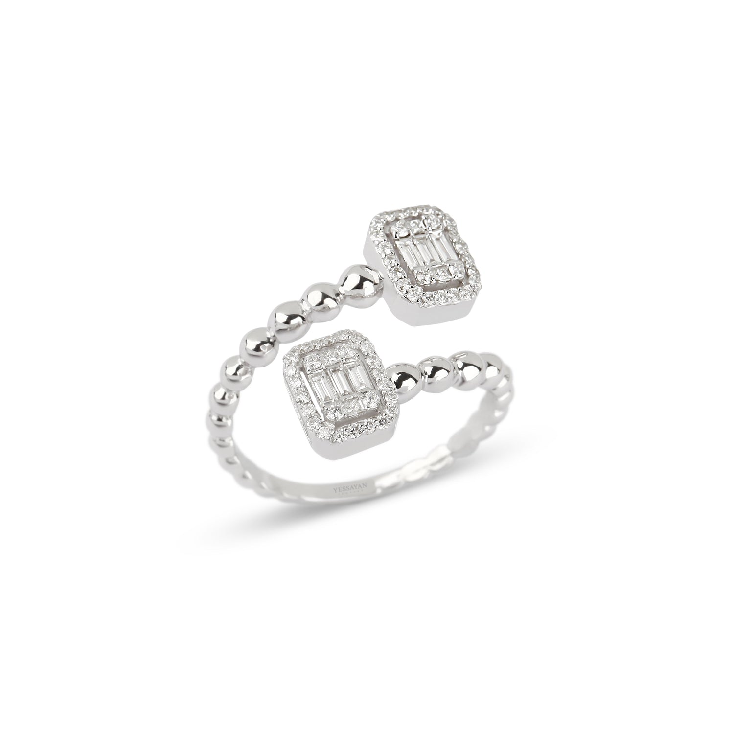 Double Baguettes Illusion Diamond Ring | best jewelry online | diamond rings