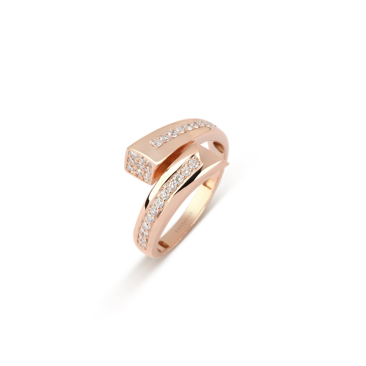Yellow Gold Pave Diamond Ring | best jewellery stores | diamond rings