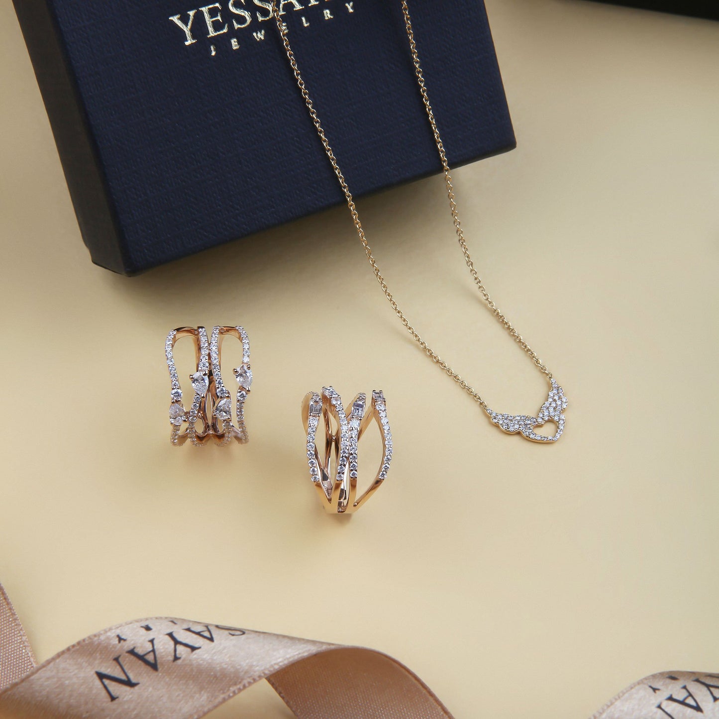 Diamond Wing Necklace | Diamond Necklace | Buy Jewellery