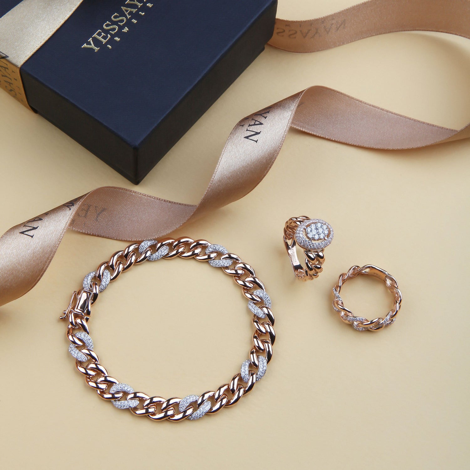Cuban Link Diamond Ring | diamond jewelers | diamond rings
