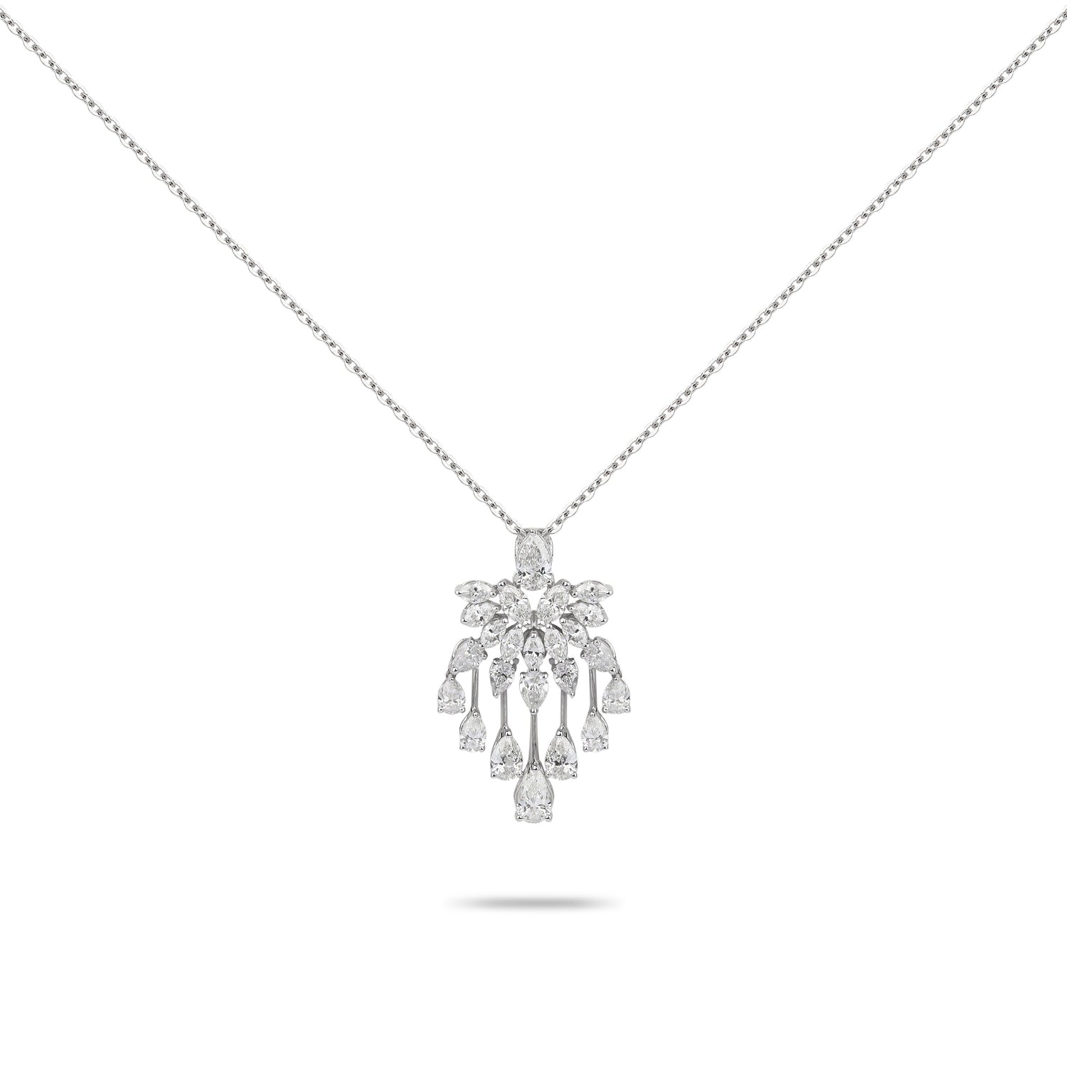 Diamond Chandelier Necklace | Diamond Necklace | Designer Jewellery Online