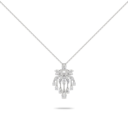 Diamond Chandelier Necklace | Diamond Necklace | Designer Jewellery Online