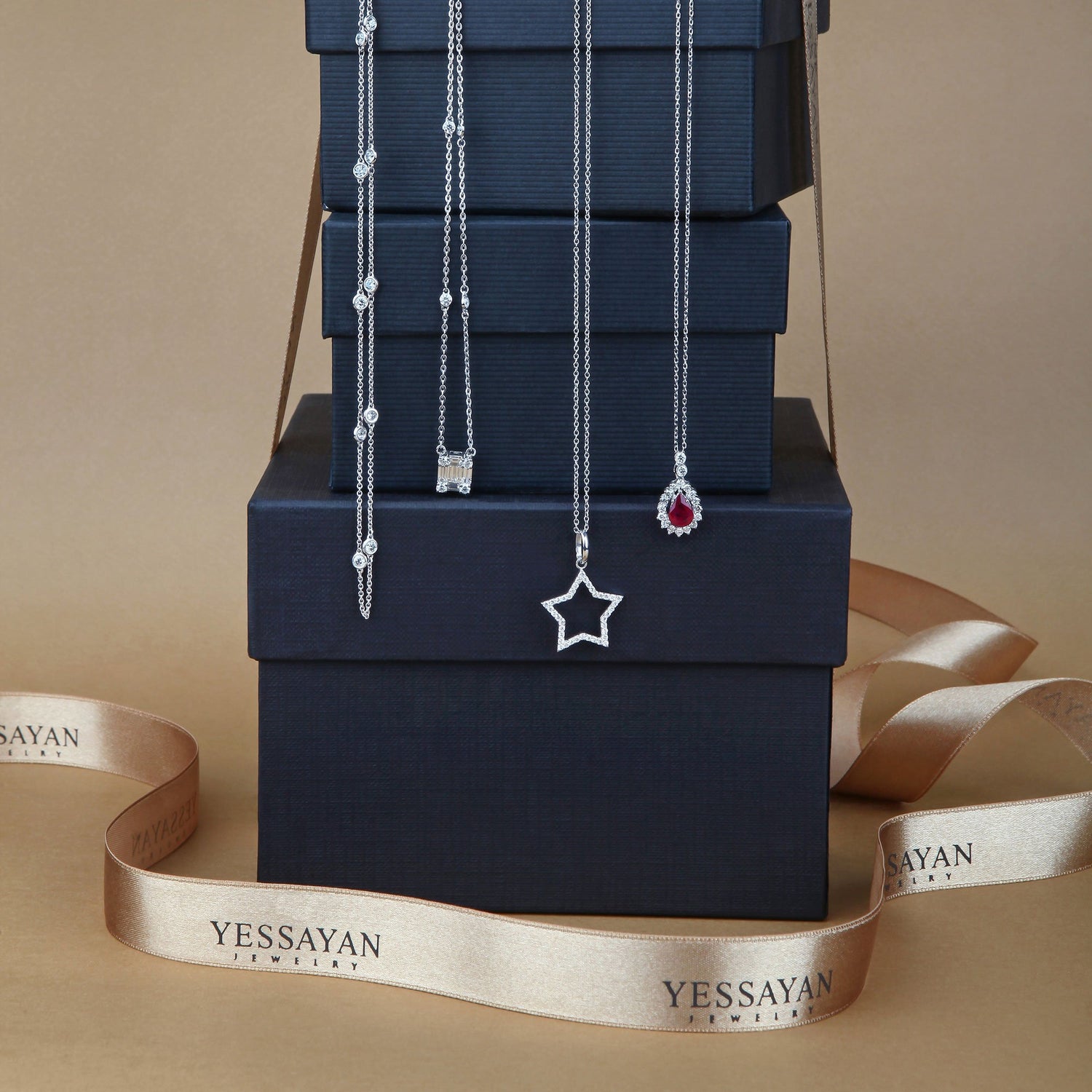 Long Diamond Chain Necklace | Diamond Necklace | Jewellery Design