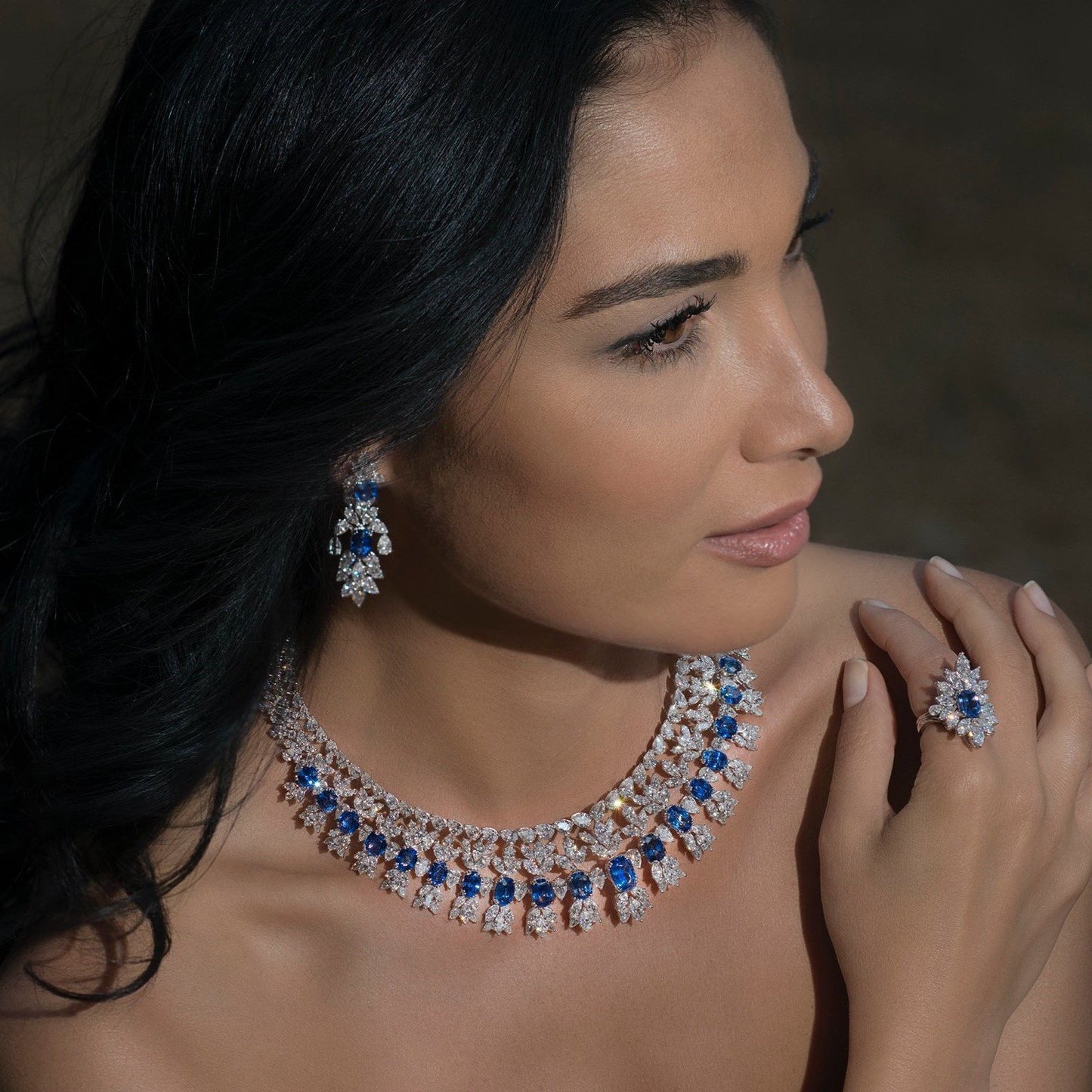 Diamond Necklace Set Online 