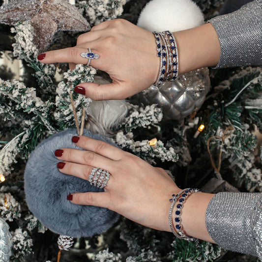 Sapphire & Diamond Cuff Bracelet | Best Jewelry 