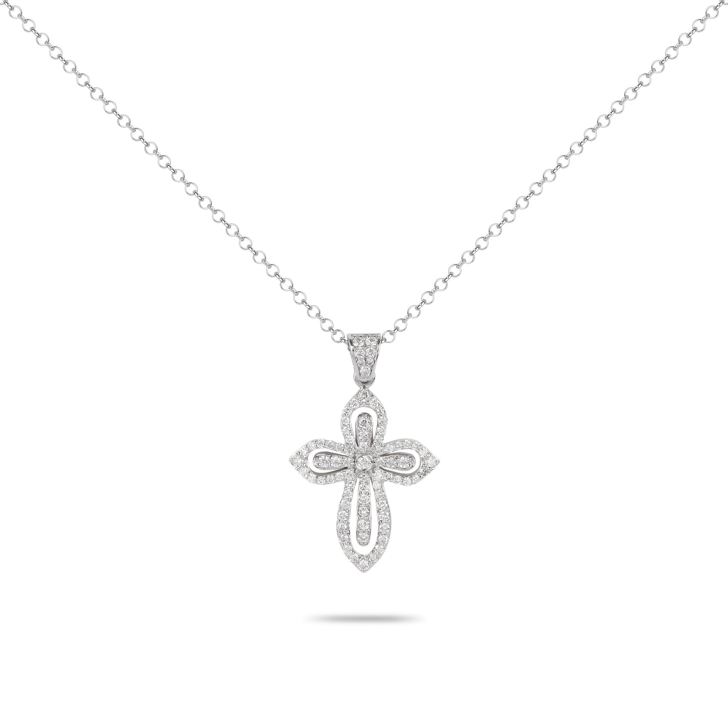 Diamond Cross Necklace | Buy necklace online | Best Necklace Design