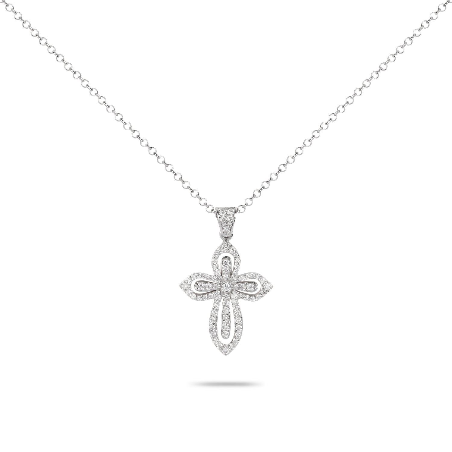 Diamond Cross Necklace | Buy necklace online | Best Necklace Design