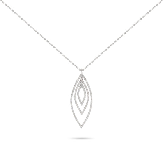 Multi Layered Diamond Dangled Necklace | Diamond Necklace | Diamond Necklace Design