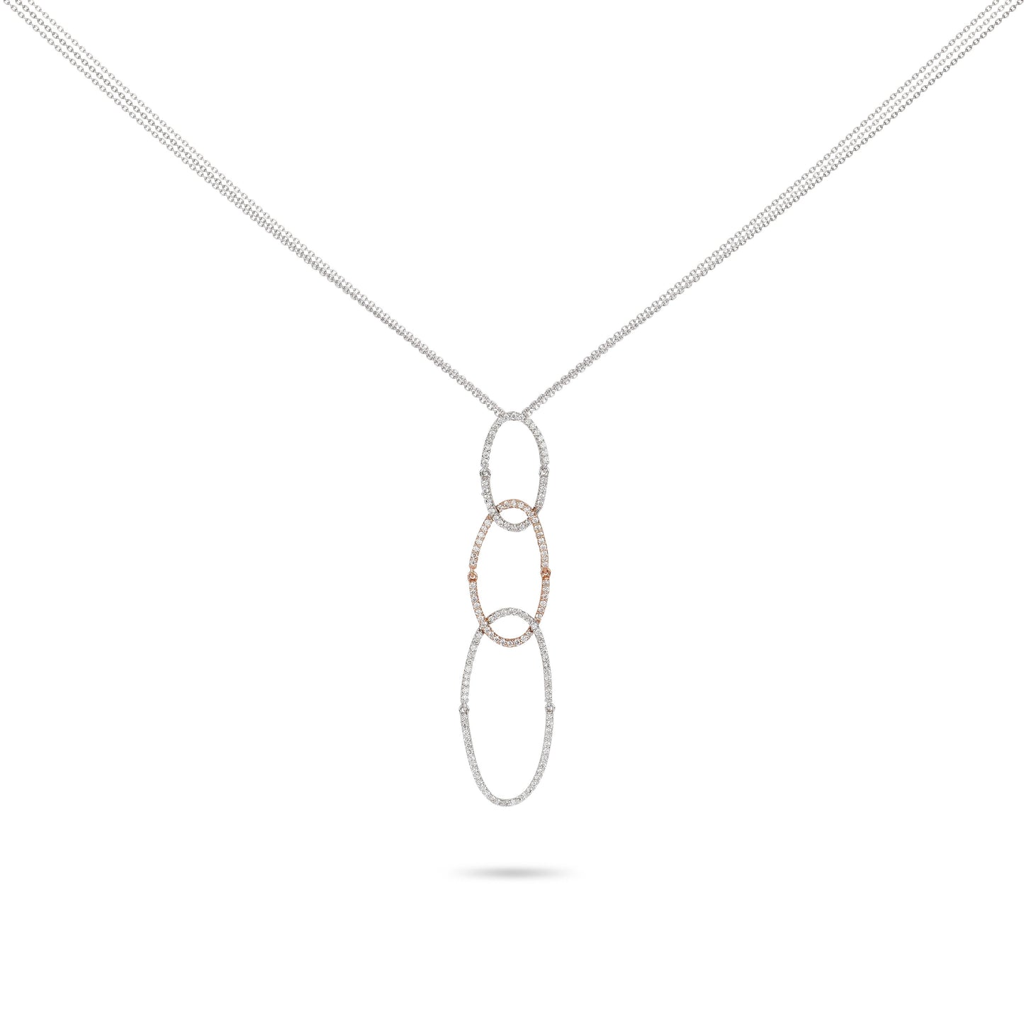Oval Loops Necklace | Diamond Necklace | Best Jewellery Online