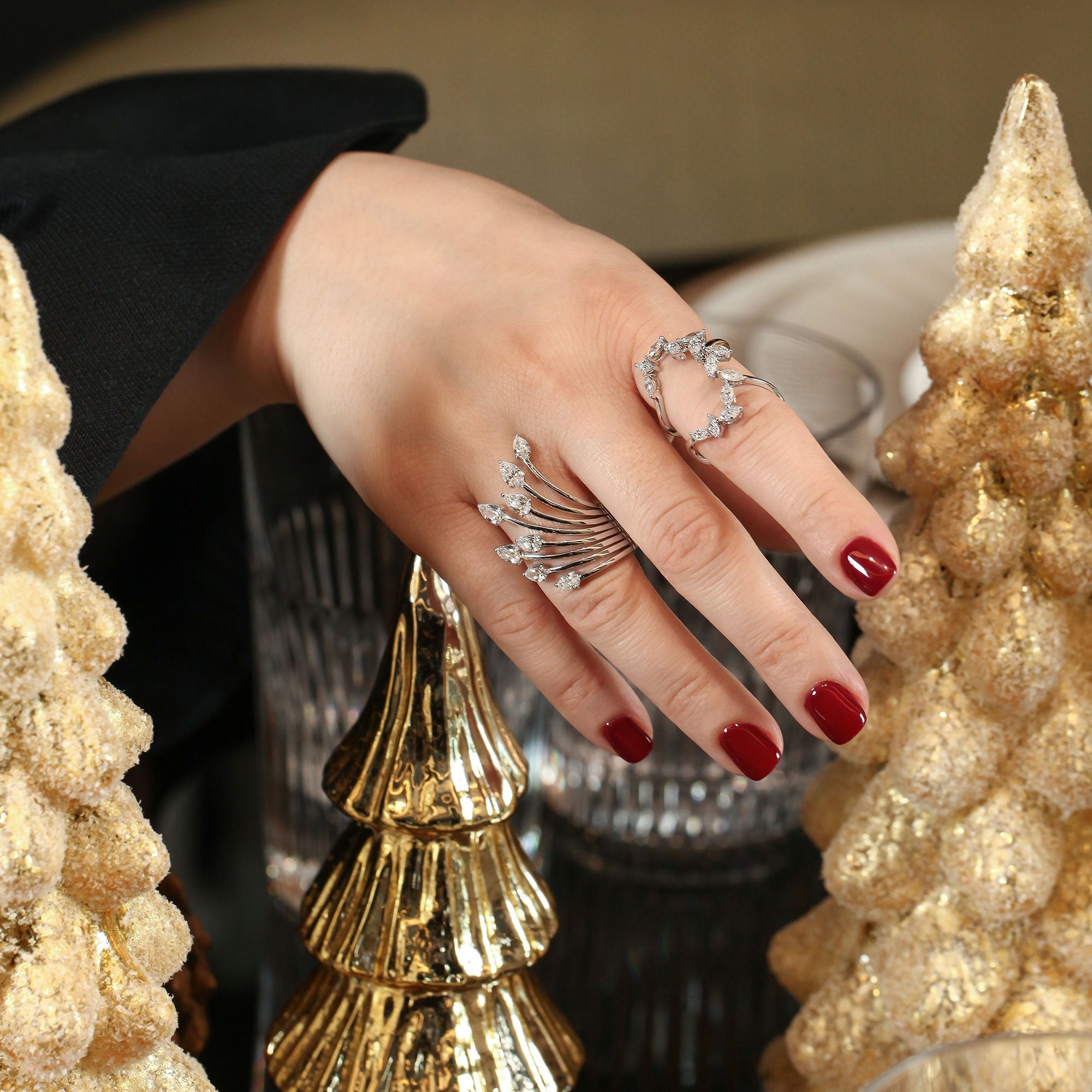 Floating best sale ring jewelry