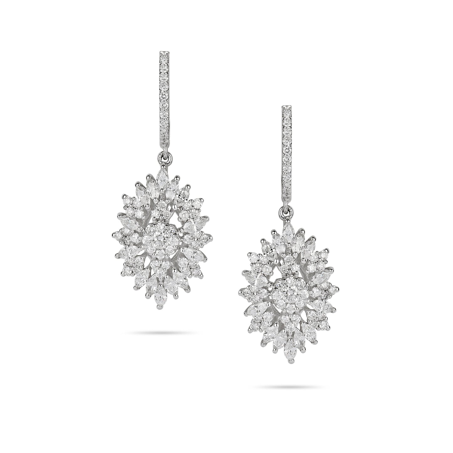 Illusion Diamond Drop Earrings  | Jewelry shops online