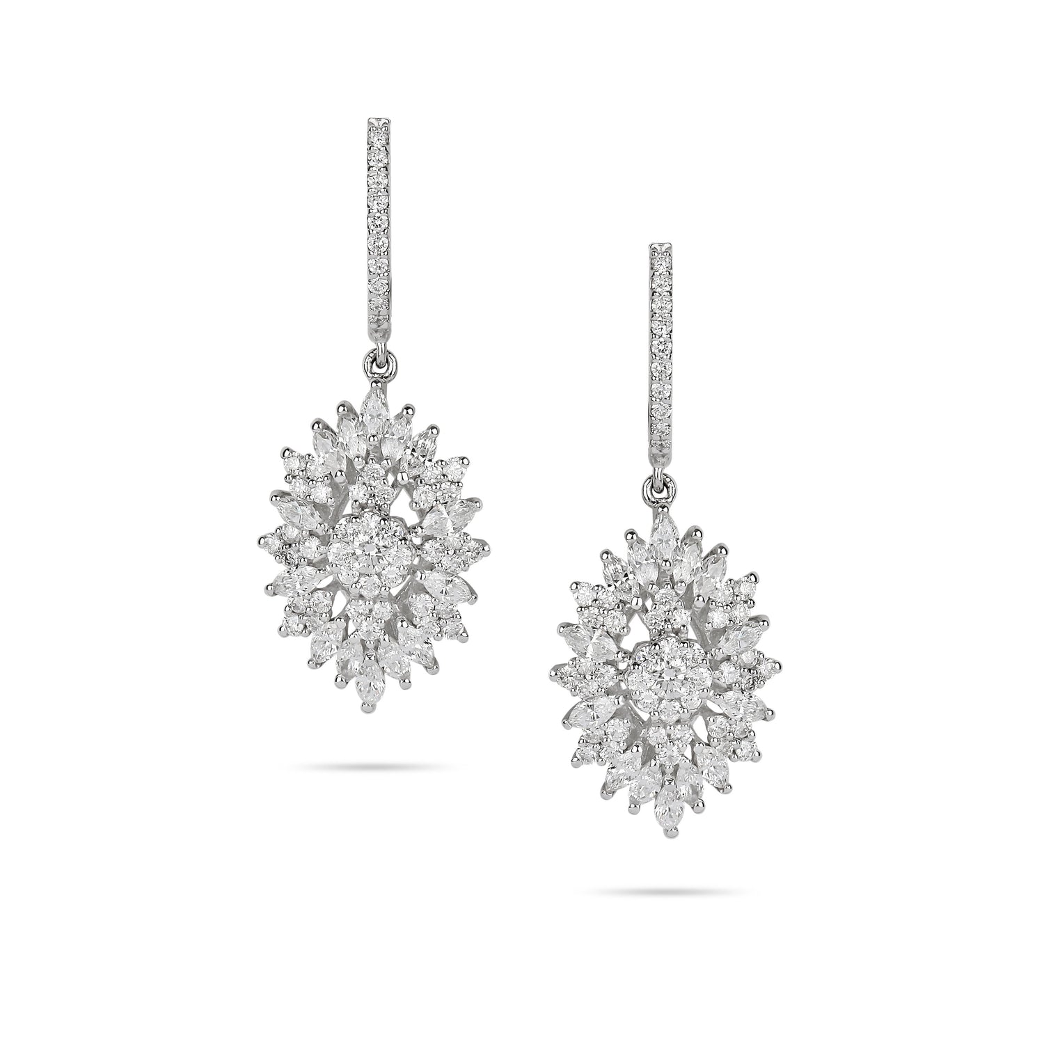 Illusion Diamond Drop Earrings  | Jewelry shops online